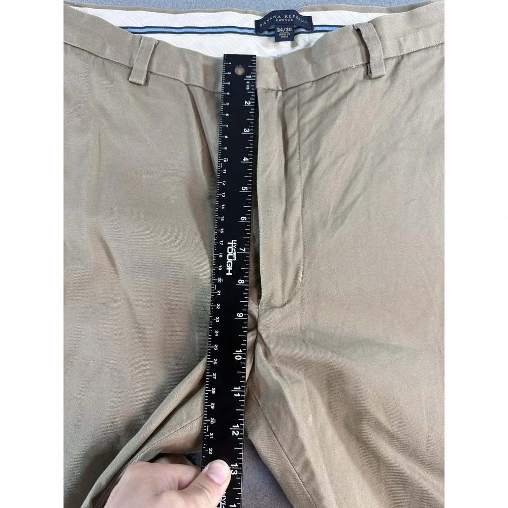 Banana Republic Jackson Pants Mens 34x30 Beige Regular Fit Chino Straight Casual